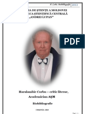 Biobibliografia Acad. Haralambie Corbu | PDF