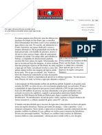 Previsoes de Falta de Agua No Mundo e No Brasil, Revista Epoca, Jul2007