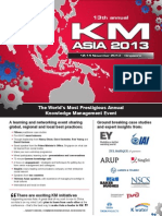 KM Asia 2013 Brochure