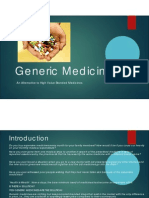 Generic Medicines: An Alternative To High Value Branded Medicines