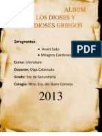 Album de Los Dioses y Semidioses Griegos