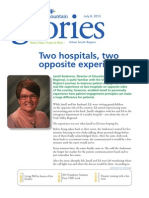 Two Hospitals, Two Opposite Experiences: July 8, 2013