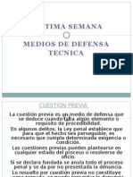 Medios de Defensa en El Procedimiento Penal (MP)