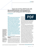 A Case Report of A 53-Year-Old Female With Rheumatoid Arthritis and Osteoporosis: Focus On Lab Testing and CAM Therapies