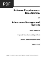 Download srs for attendance management system by Varun Sharma SN160477252 doc pdf