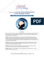 Epilepsy Dental Management Review J Contemp Dent Pract 2008