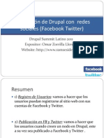 Integración de Drupal con  redes sociales (Facebook.ppt