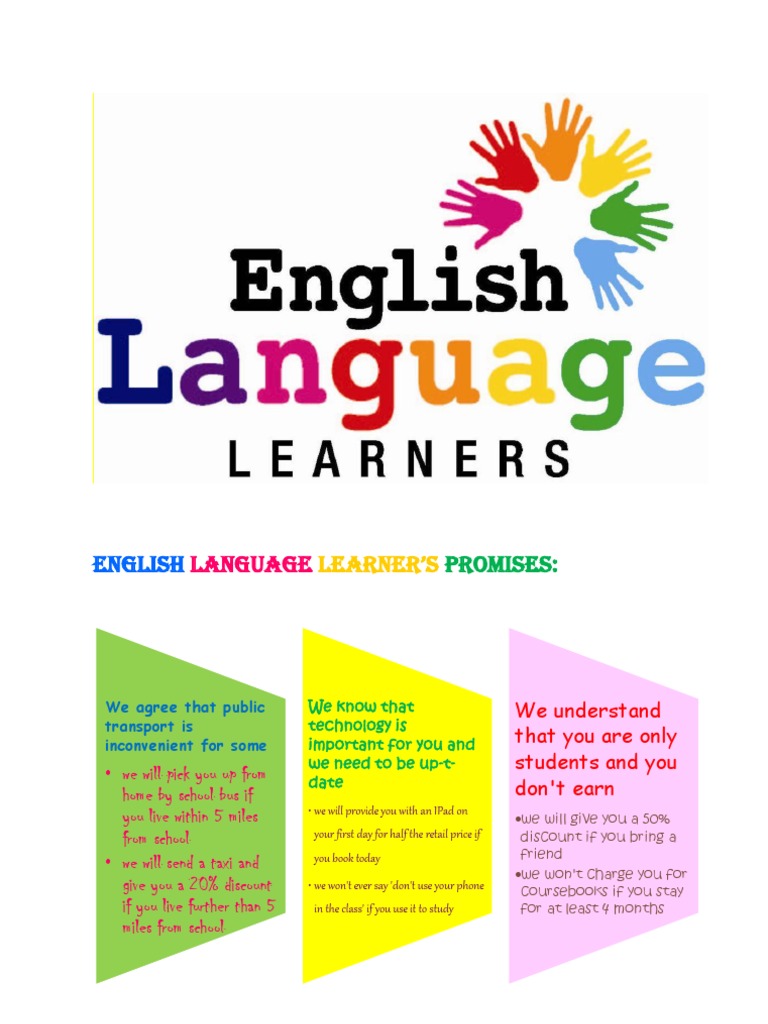 English Language Learner Leaflet PDF