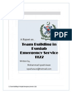 Team Building in Punjab Emergency Service 1122