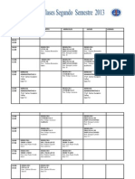 horario modificado segundo semestre CUARTO AÑO