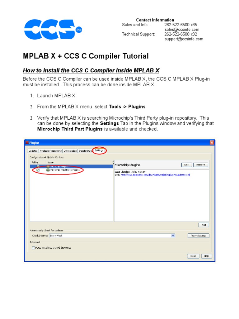 MPLAB X IDE & CCS C Compiler Guide | PDF | Plug In (Computing) | Compiler