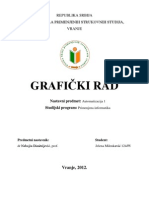 Grafički Rad: Republika Srbija Visoka Škola Primenjenih Strukovnih Studija, Vranje