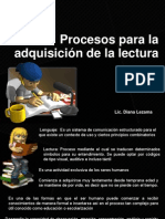 Procesos para La Adquisición de La Lectura