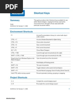 AD Shortcut Keys