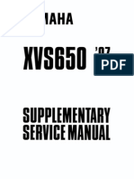 Yamaha xvs650 97 Supplementary Service Manual
