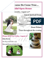 Bridal Open House Flyer