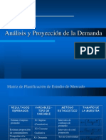 Analisis y Proyeccion de La Demanda