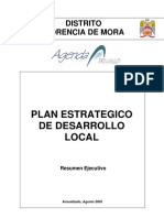 Plan Estratégico Distrito Florencia Mora