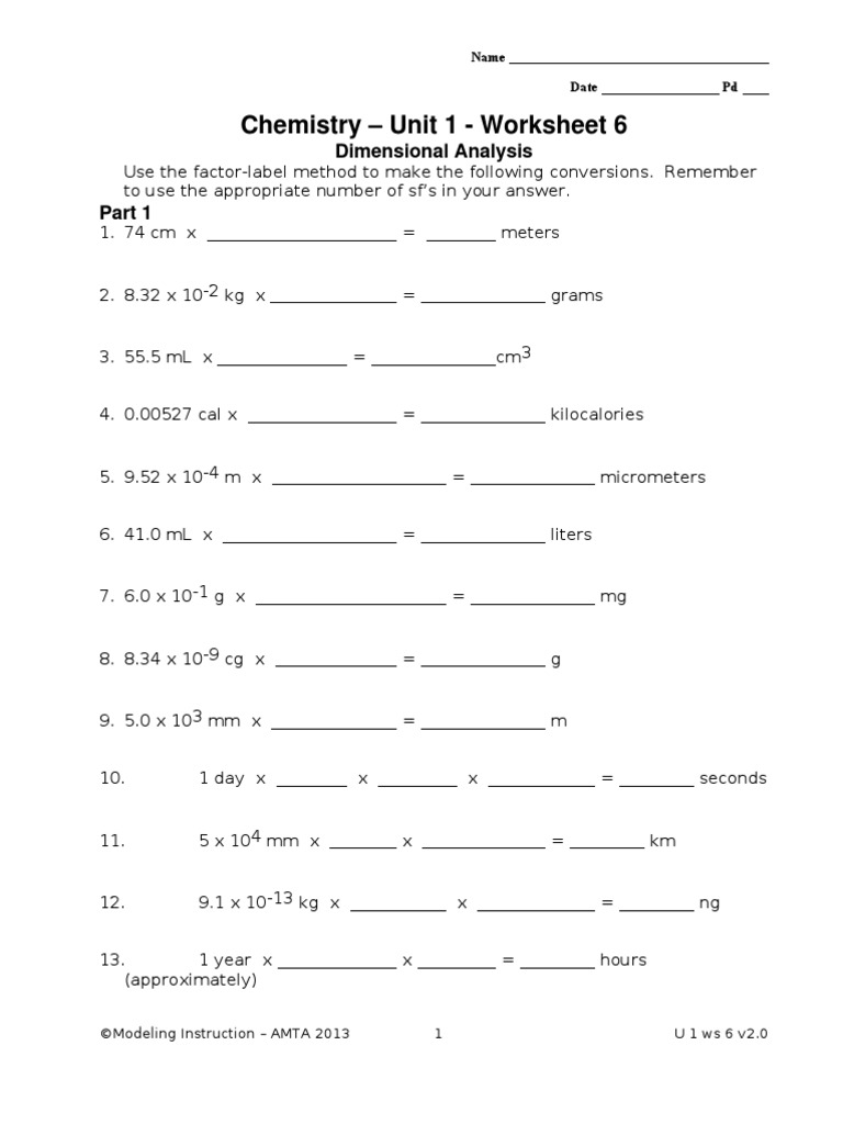 25 - ws25 Dimanal  PDF  Teaspoon  Scientific Observation Throughout Dimensional Analysis Worksheet Answer Key