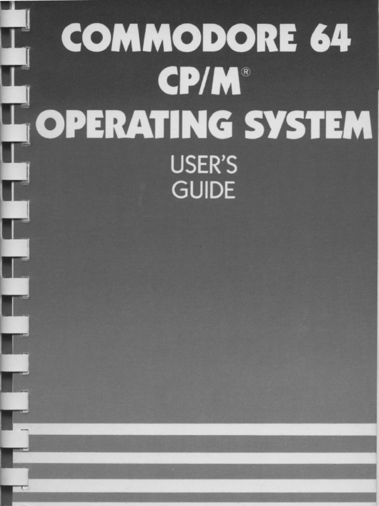 Commodore 64 CP/M Operating System User's Guide PDF