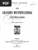 Thierry Augustin-Jules-Gilbert - Les Grandes Mystifications Litteraires Deuxieme Serie