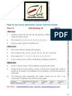 Paper By: Dev Anoop, Mathematics Teacher, Bathinda (Punjab) : Time 1 H Data Handling VII MM 20