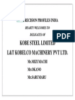 Kobe Steel Limited L&T Kobelco Machinery PVT LTD.: Precision Profiles India