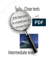 Cloze Tests Intermediate