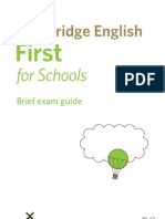 Cambridge English First For Schools DL Leaflet