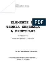 Elemente de Teoria Generala a Dreptului - Lect. Drd. Gheorghe Clement