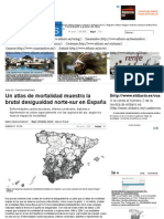 atlas de mortalidad muestra la desigualdad norte-sure en españa