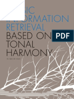 De Haas, W. B. (2012). Music Information Retrieval Based on Tonal Harmony.