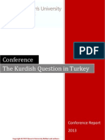 Conference Report - Kurdish Conference - 04 '13, Belfast