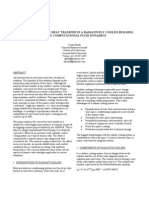 Study of Radiant Cooling in Buildings Using CFD