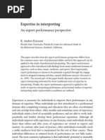 Ericsson, K. A. (2000) - Expertise in Interpreting - An Expert-Performance Perspective. Interpreting, 5 (2), 189-222.