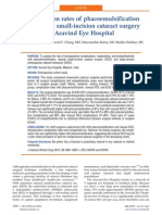Complication Rates of Phacoemulsification and Manual Small-Incision Cataract Surgery at Aravind Eye Hospital