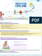 Atividade fÃ­sica na crianÃ§a de 1 a 3 anos