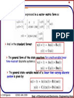 These Equations Can He Expressed in A Vector-Matrix Form As