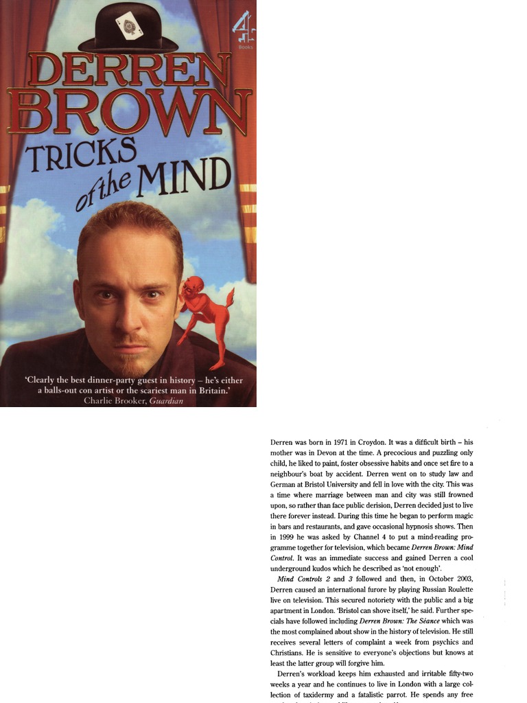 Derren Brown Tricks Of The Mind Pdf