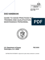 Guide To Good Practices For Training Maintenace Hdbk1003