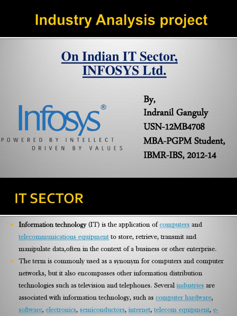 Infosys Presentation (By Indranil Ganguly) | PDF | Business Process ...
