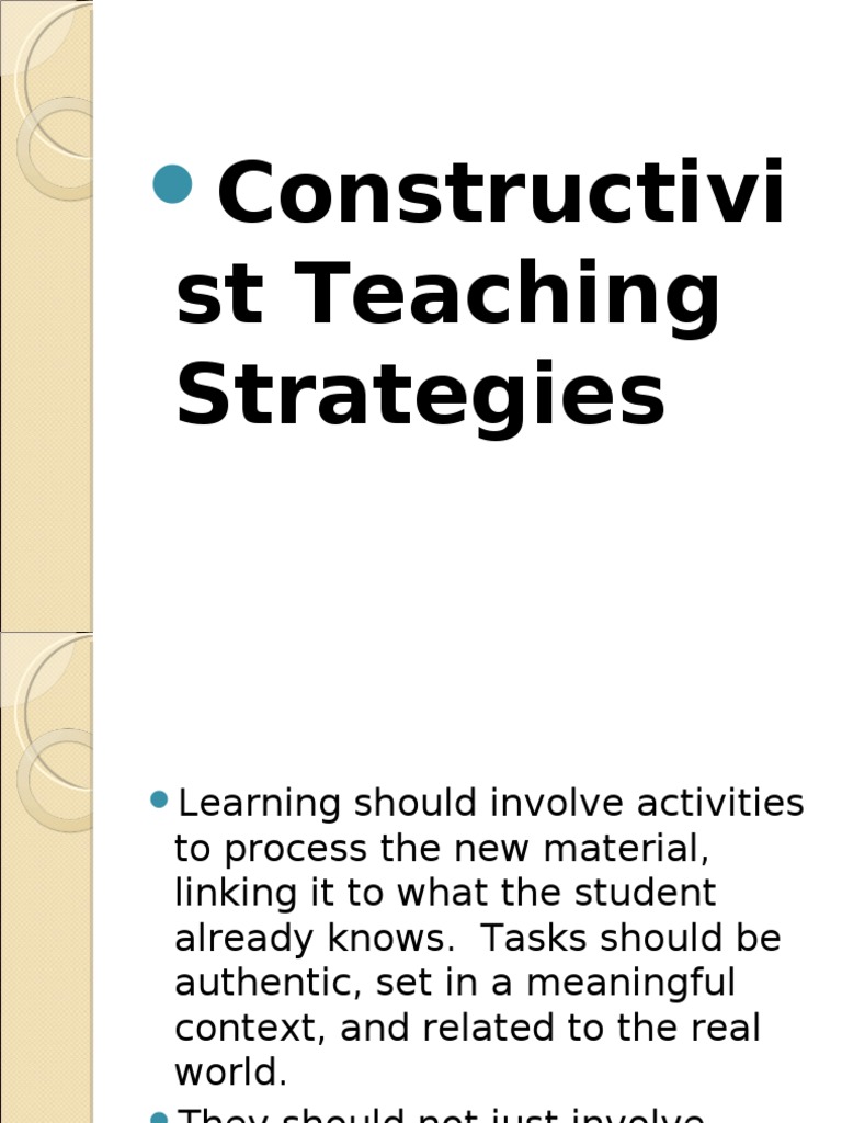 Constructivi ST Teaching Strategies | PDF