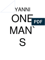 ONE Man' S: Yanni