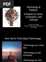 Technology & Religion: A Report On Cows, Computers, and Cyborgs