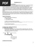 Functions in C++