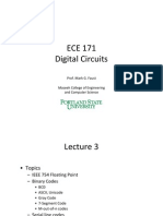 ECE 171 Digital Circuits Lecture 3 Topics