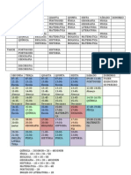 Horario de Estudo 2012