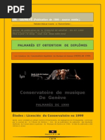 Download Palmars  de  1999 publication 2009 HEM Genve  by Information DBK SN16072449 doc pdf