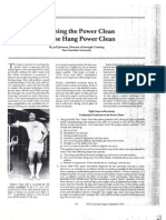 Teaching Thepower Clean and The: Powerclean
