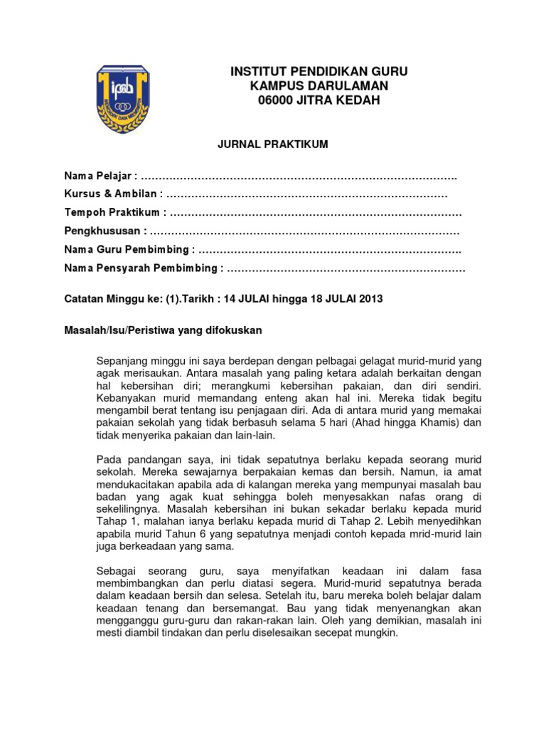 Get Contoh Jurnal Refleksi Diri Selama Kuliah Gif